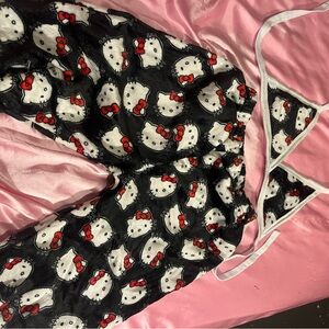 Hello Kitty Black Pajama Set